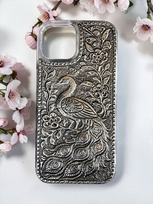 ZILVIQ Handcrafted Peacock Luxury iPhone Case