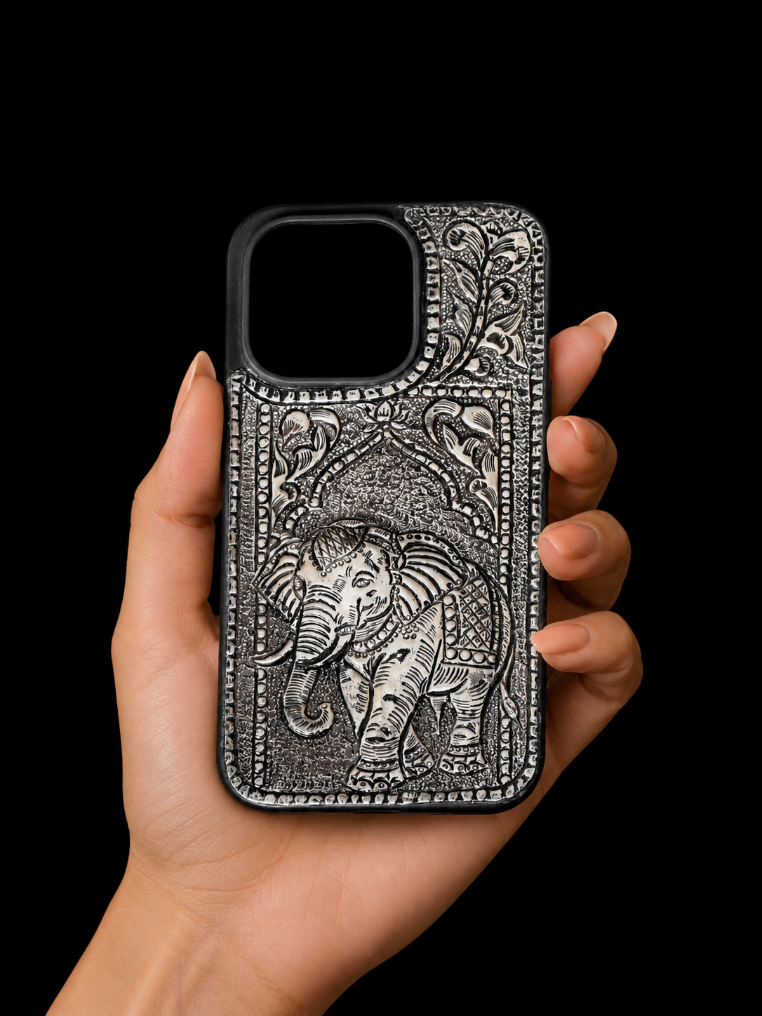 ZILVIQ Handcrafted Royal Elephant Luxury iPhone Case