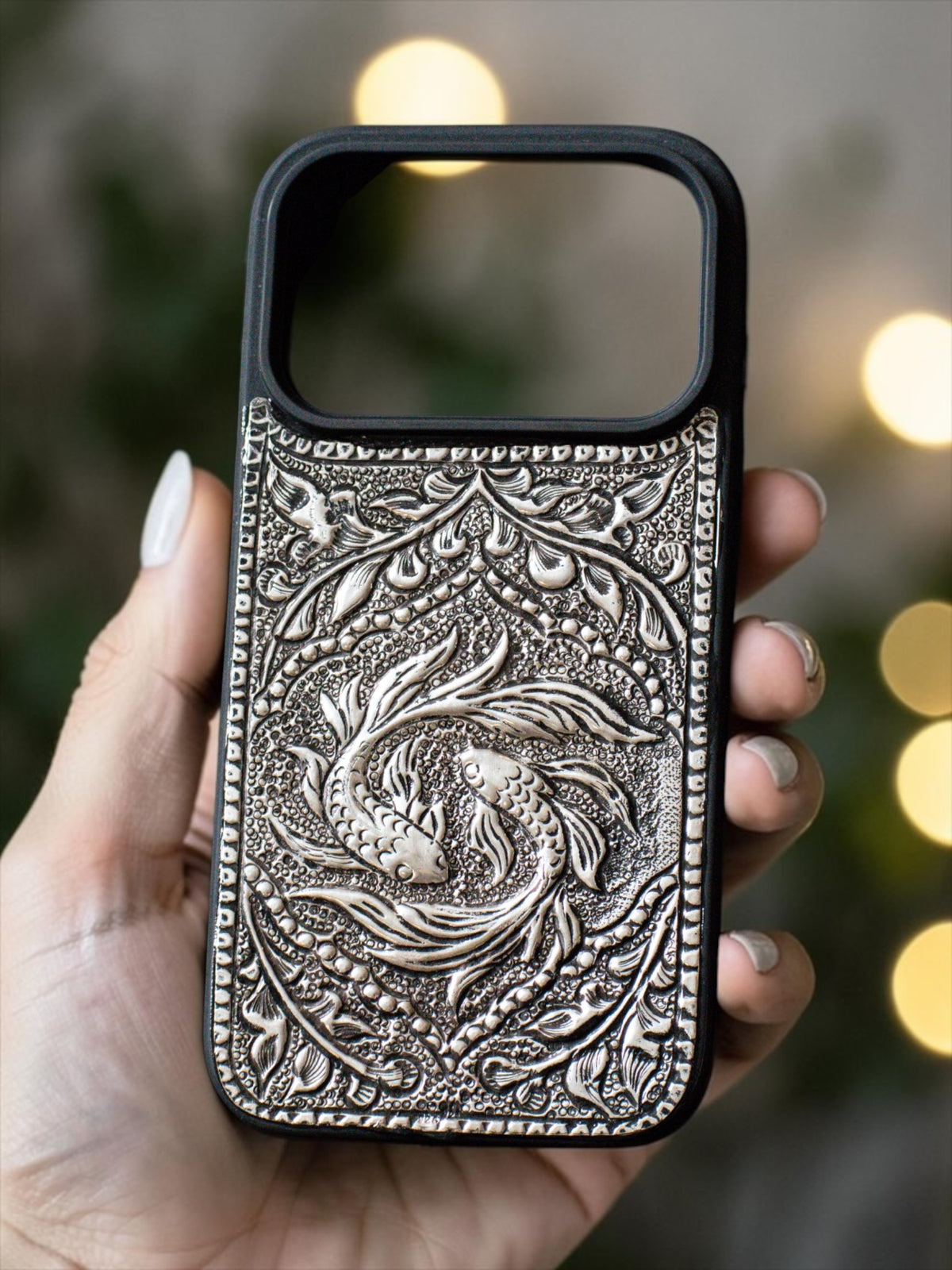 ZILVIQ Handcrafted Twin Fish Luxury iPhone Case