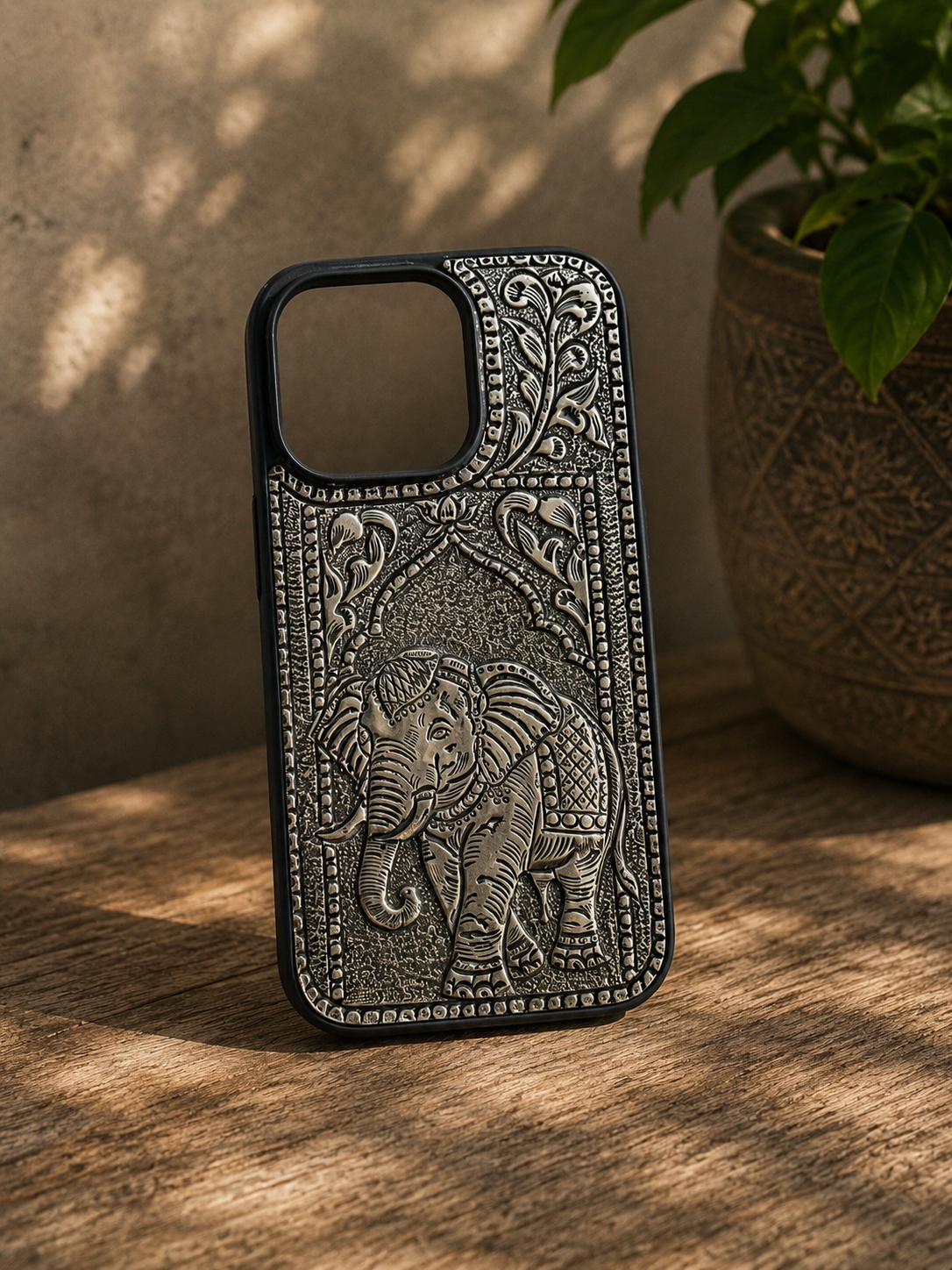 ZILVIQ Handcrafted Royal Elephant Luxury iPhone Case