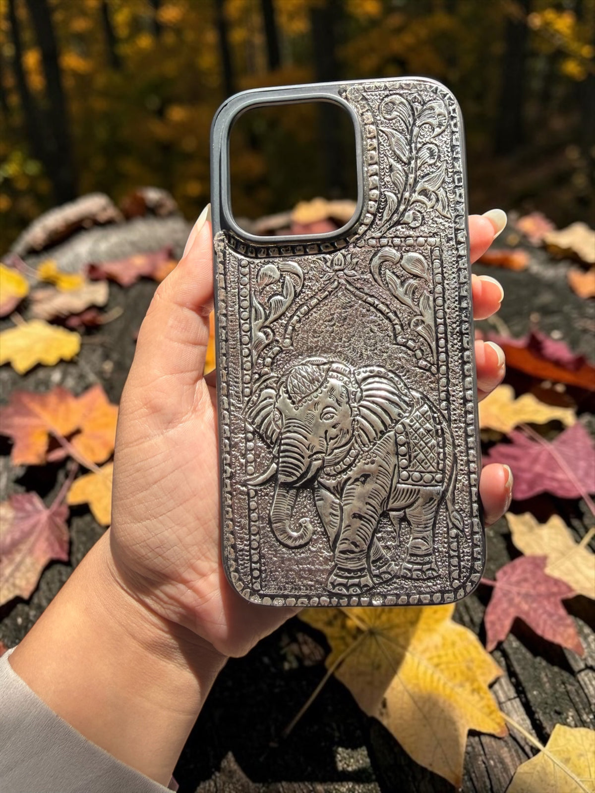 ZILVIQ Handcrafted Royal Elephant Luxury iPhone Case
