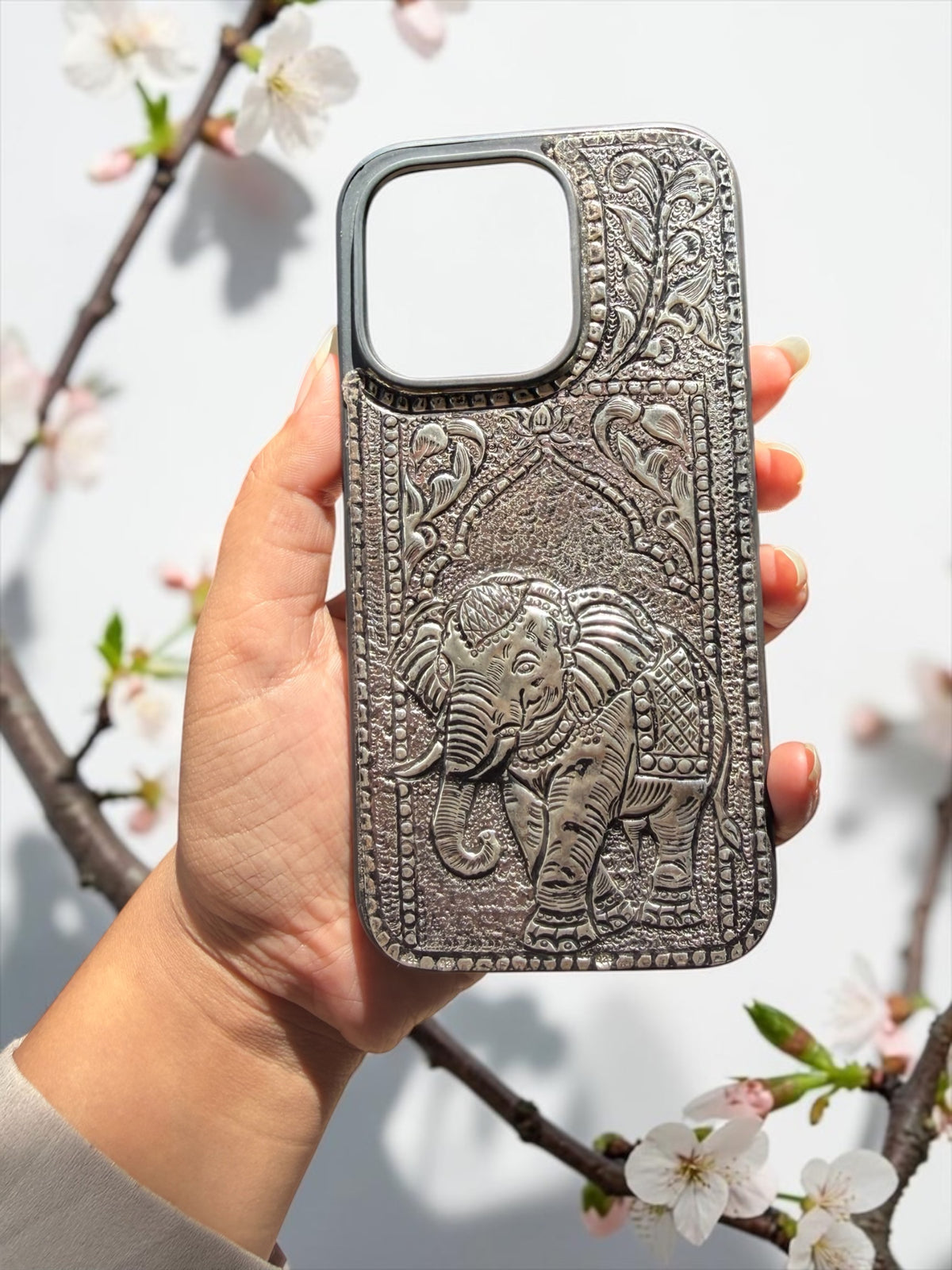 ZILVIQ Handcrafted Royal Elephant Luxury iPhone Case