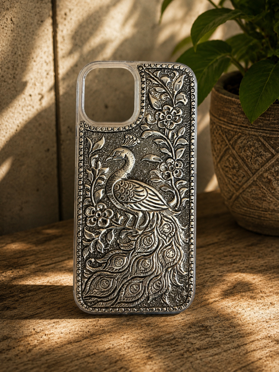 ZILVIQ Handcrafted Peacock Luxury iPhone Case